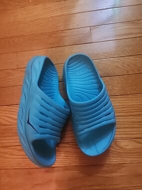 Hoka Ora Recovery  Blue Slip-On Women's Slides